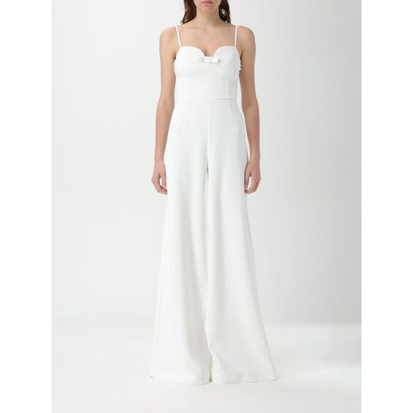 Elisabetta Franchi Jumpsuits Woman Yellow Cream